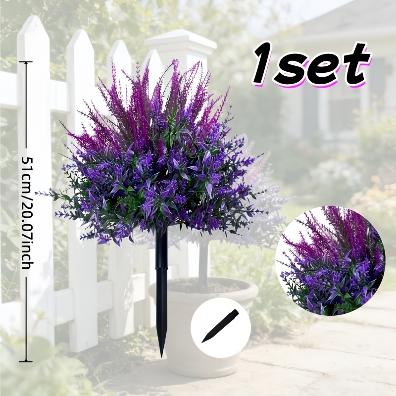Image of A Set Of Ground- Artificial Flowers With Spikes, Suitable For Gardens, Courtyards, And . That , Ideal For Holiday Parties, Weddings, And Festive Occasions. Perfect For Office And Bedroom Decor