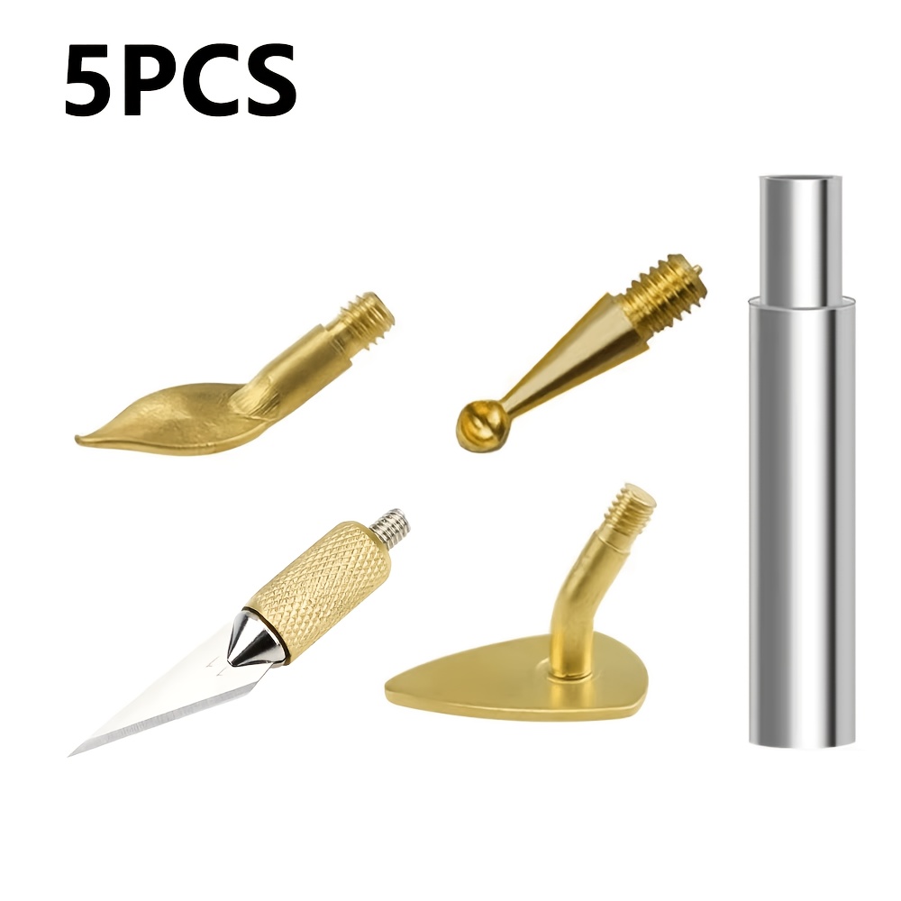 TEMU Kit d'outils de lissage pour imprimante 3D, 5 pièces, température réglable, outil de finition de modification d', soudure et soudure