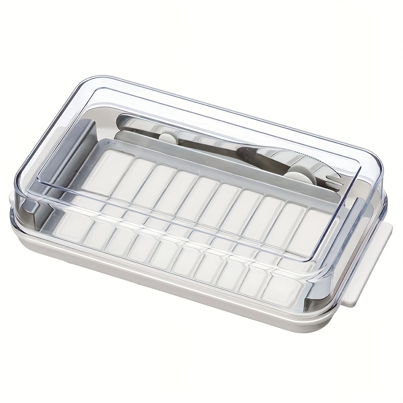 TEMU A Butter Dish With A Butter Knife, A Stainless Steel Butter Knife, A Storage Container, A Stainless Steel Butter Knife Type, A Stainless Steel