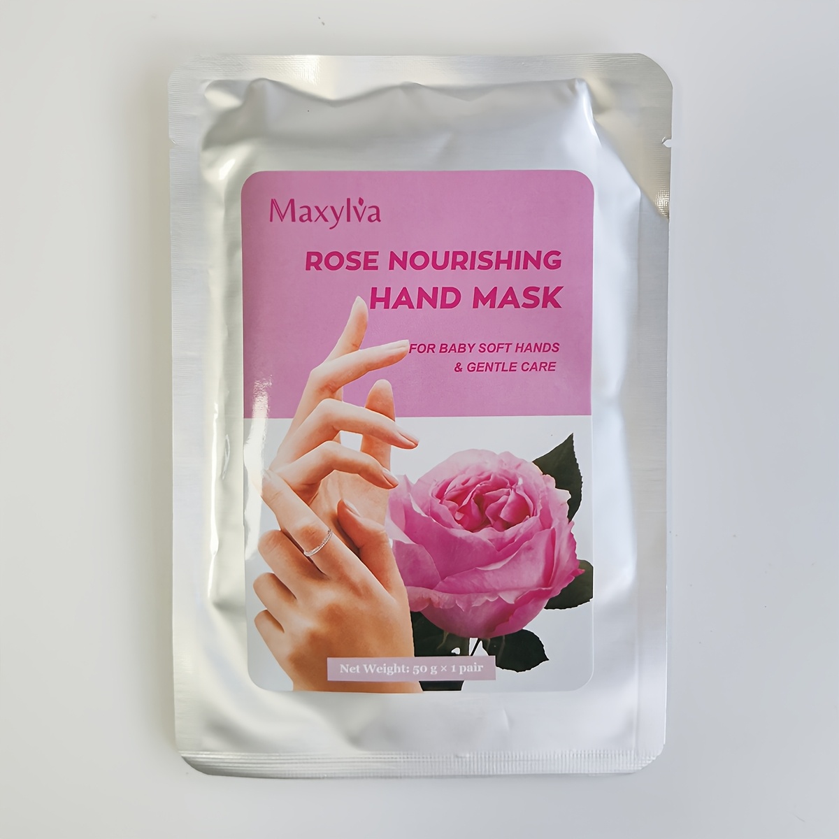 Image of Nourishing Hydrating Moisturizing Glove Shaped Hand Mask 1 Pair With Rose And Honey Extract