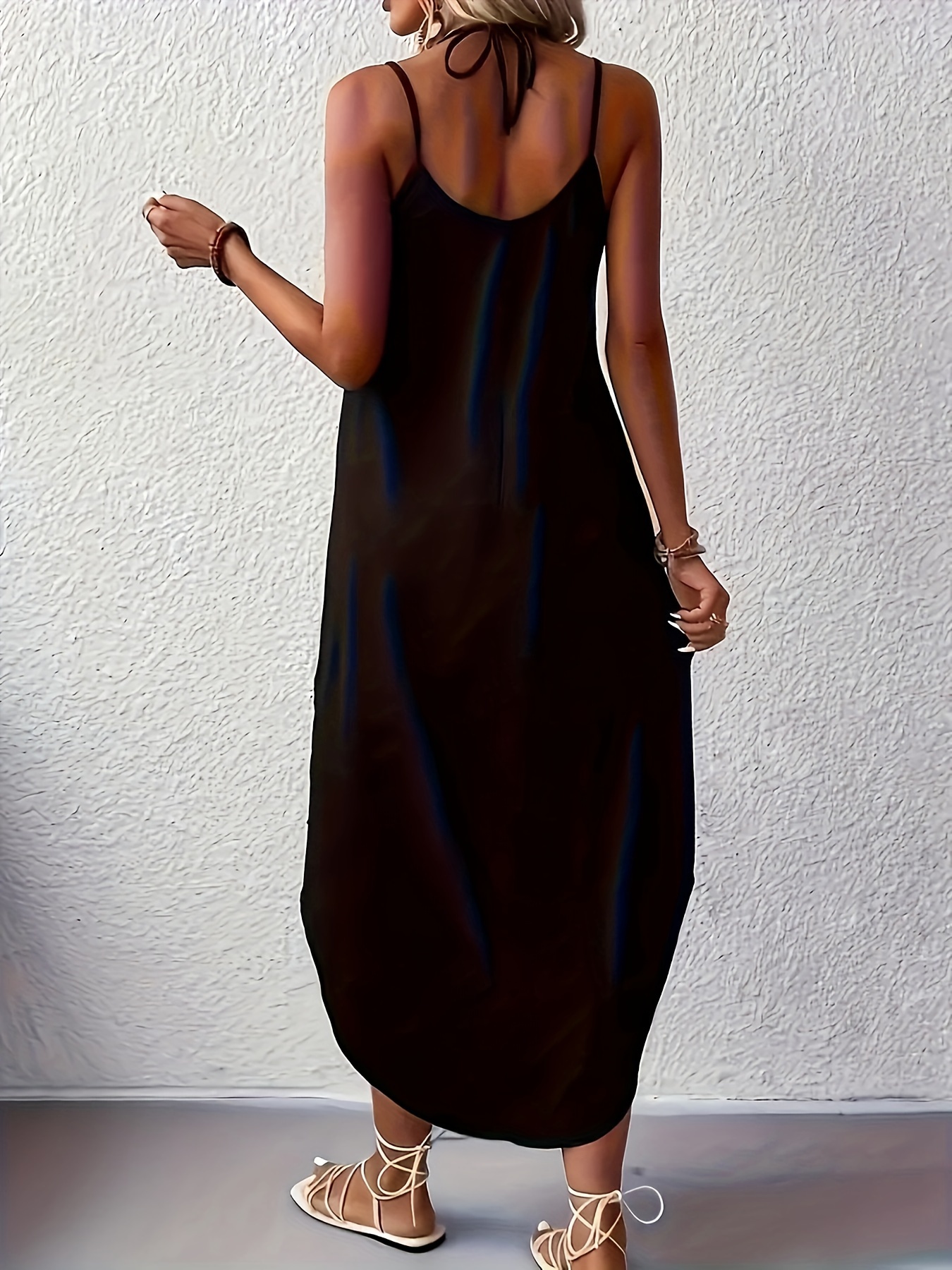 plus size 2pcs solid color maxi bodycon dress comfortable - Temu
