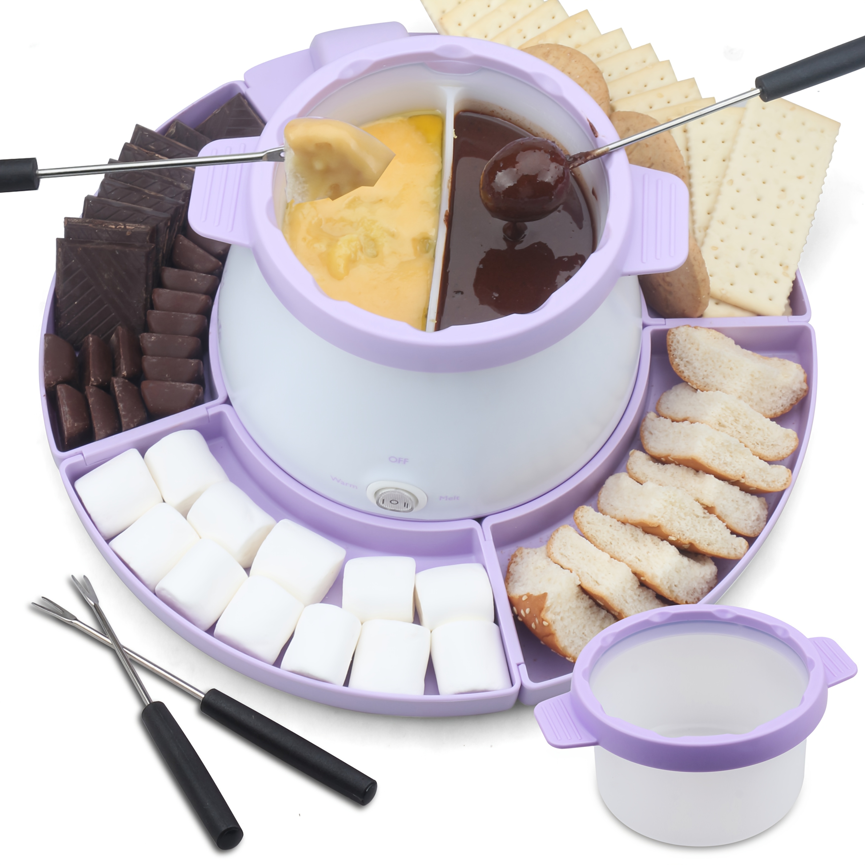 chocolate fondue set sold on Temu United States