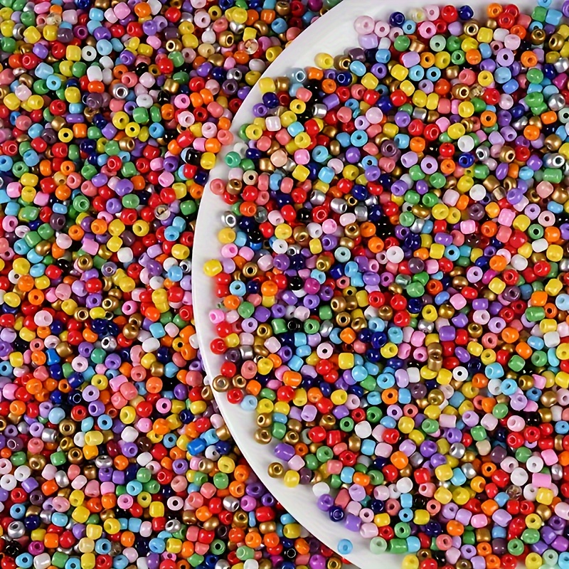 1000pcs/3mm/ Straight Hole Glass Beads. Suitable For Women's Handmade Jewelry Making, Necklace, Bag, Key Pendant, Additions And