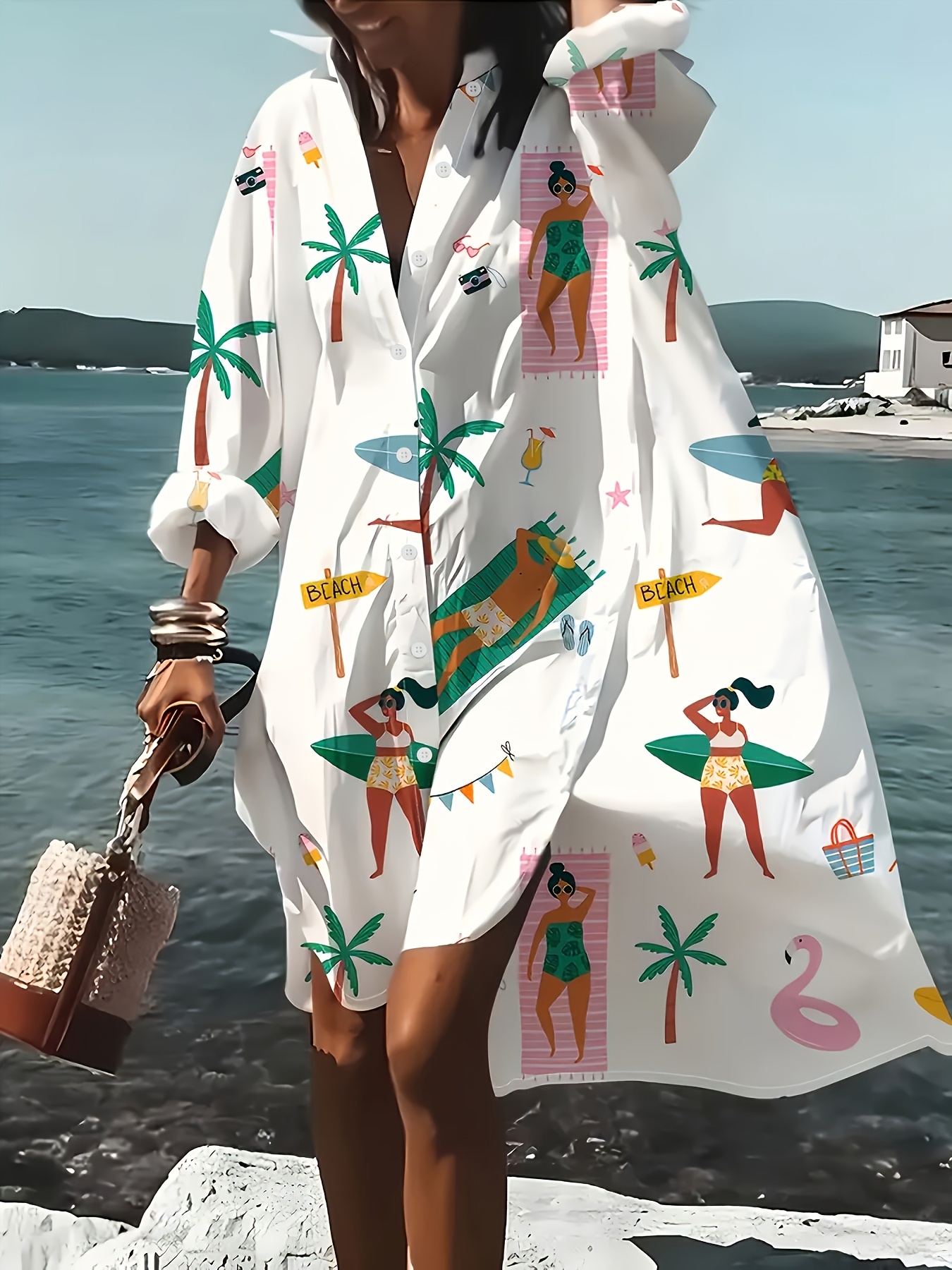 chinese dress ladies Malampa Fiji Day Family Matching Off Shoulder Long Sleeve Dress and Hawaiian  Shirt Vanuatu Sand Drawing