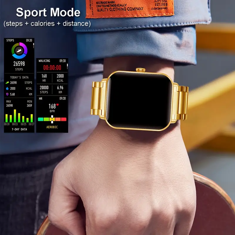 smart watch can make and answer calls 1 83 inch full touch screen wireless call sport watch compatible with android and iphone phones 100 sport modes sport fitness smart watch details 5