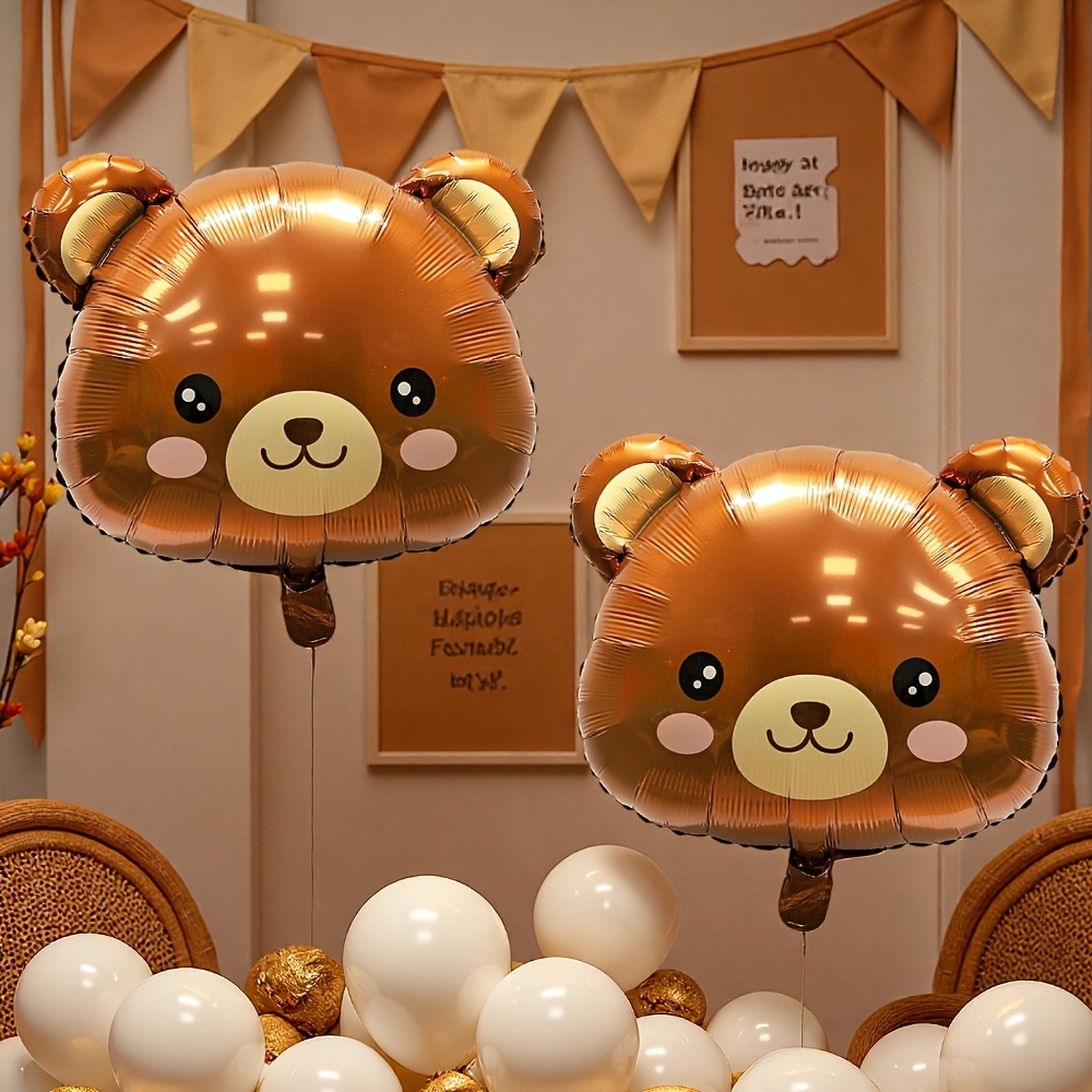 TEMU Ballon en feuille 3D tête d' vintage, convient pour les décorations de fête d'anniversaire sur le thème de , les décorations de baby shower, la