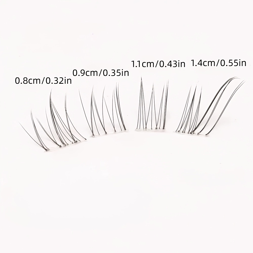 80pcs Fox Cluster Lashes | Ultra-thin Segmented Lash Extensions, Natural Realistic & Reusable, Wispy Mink Eyelashes For Daily Party Date