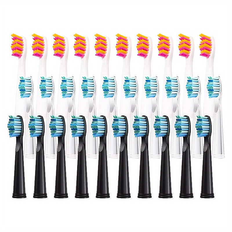 

10pcs Bristle Heads For / Electric Toothbrushes - Compatible With Fw, Sg, 507, 508, 515, 551, 917, 959 Models