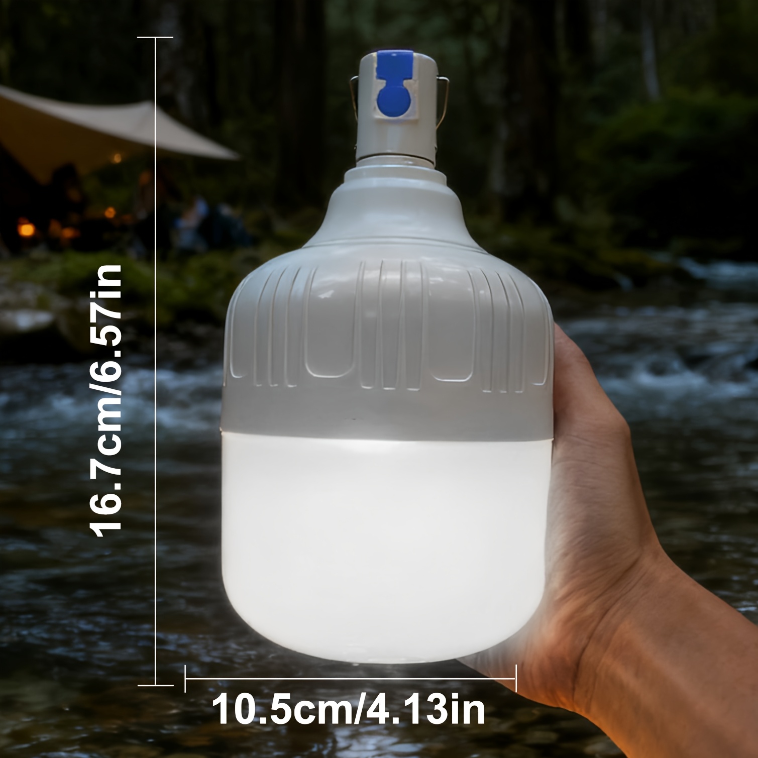 Image of Led Rechargeable Camping Light Supports Usb Charging, Large Size, With A Long-lasting Battery, Has A Stable And Long , And Used For Daily Lighting, Power Outage Emergency Backup, Suitable For Stalls