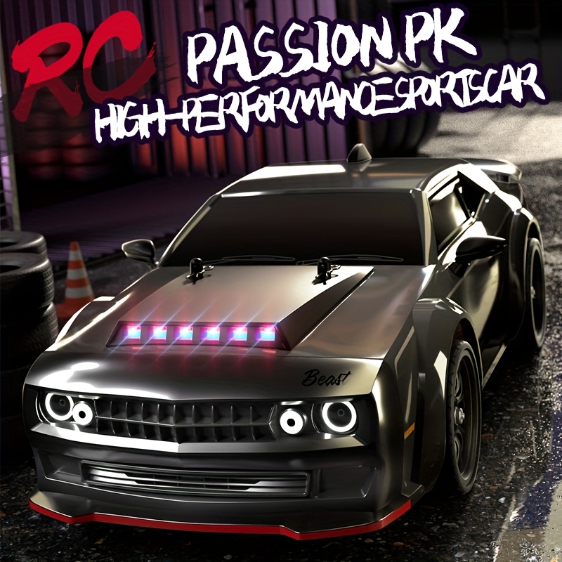 1:16 RC Car 45+MPH High-Speed, Full Proportional Throttle/Steering, Spring Suspension, Emergency Brake & Reverse, 30 Min Runtime, Charge Protection, Drift Racing, Off-Road Gifts for Adults