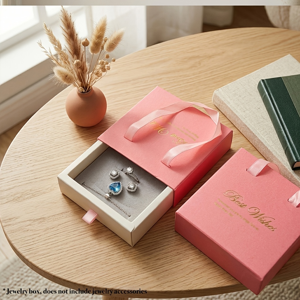 9pcs Portable Jewelry Storage Boxes with Handle, Travel Organizer