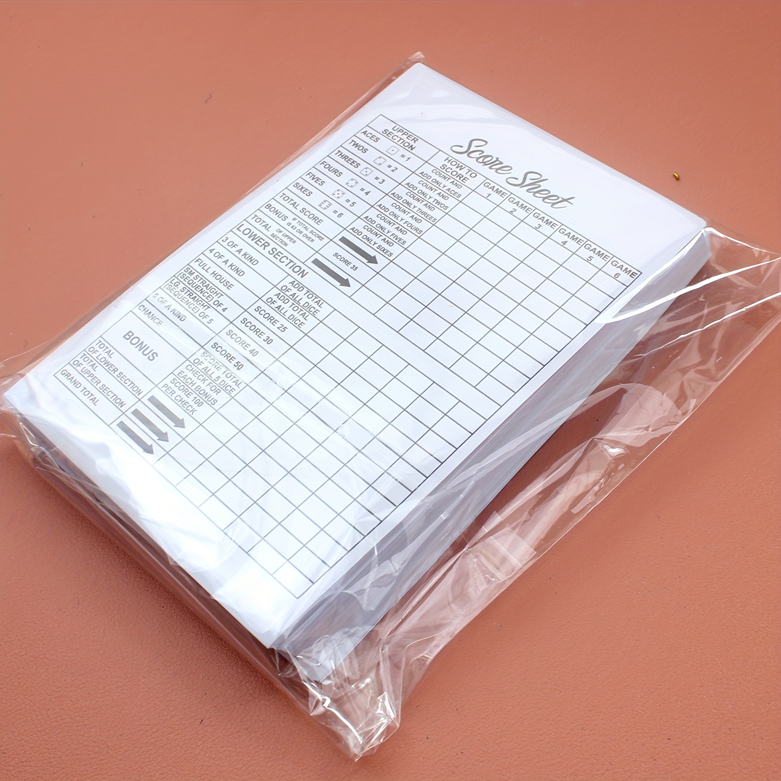 TEMU 160-page Scoresheet For Dice Game, For Scorekeeping Compatible With Games, A6 (5.9" X 4.1")