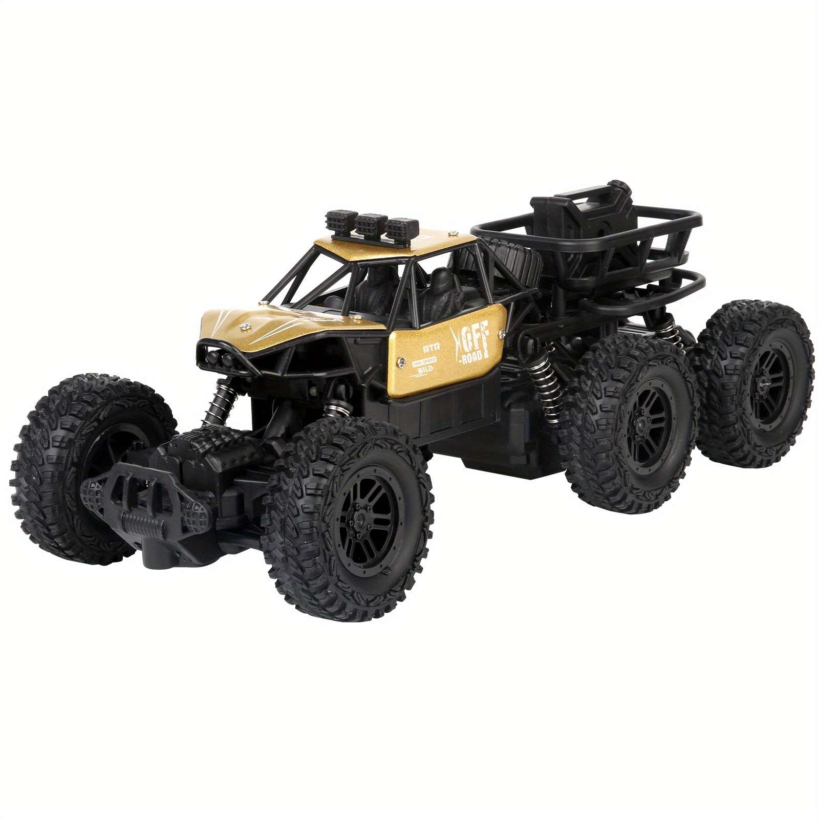 TEMU Six-wheel Toy Car, Alloy Climbing Car, Drive Off-road Toy Car With High Elastic Shock Absorber, Halloween Gift, Christmas Gift, Birthday Gift,