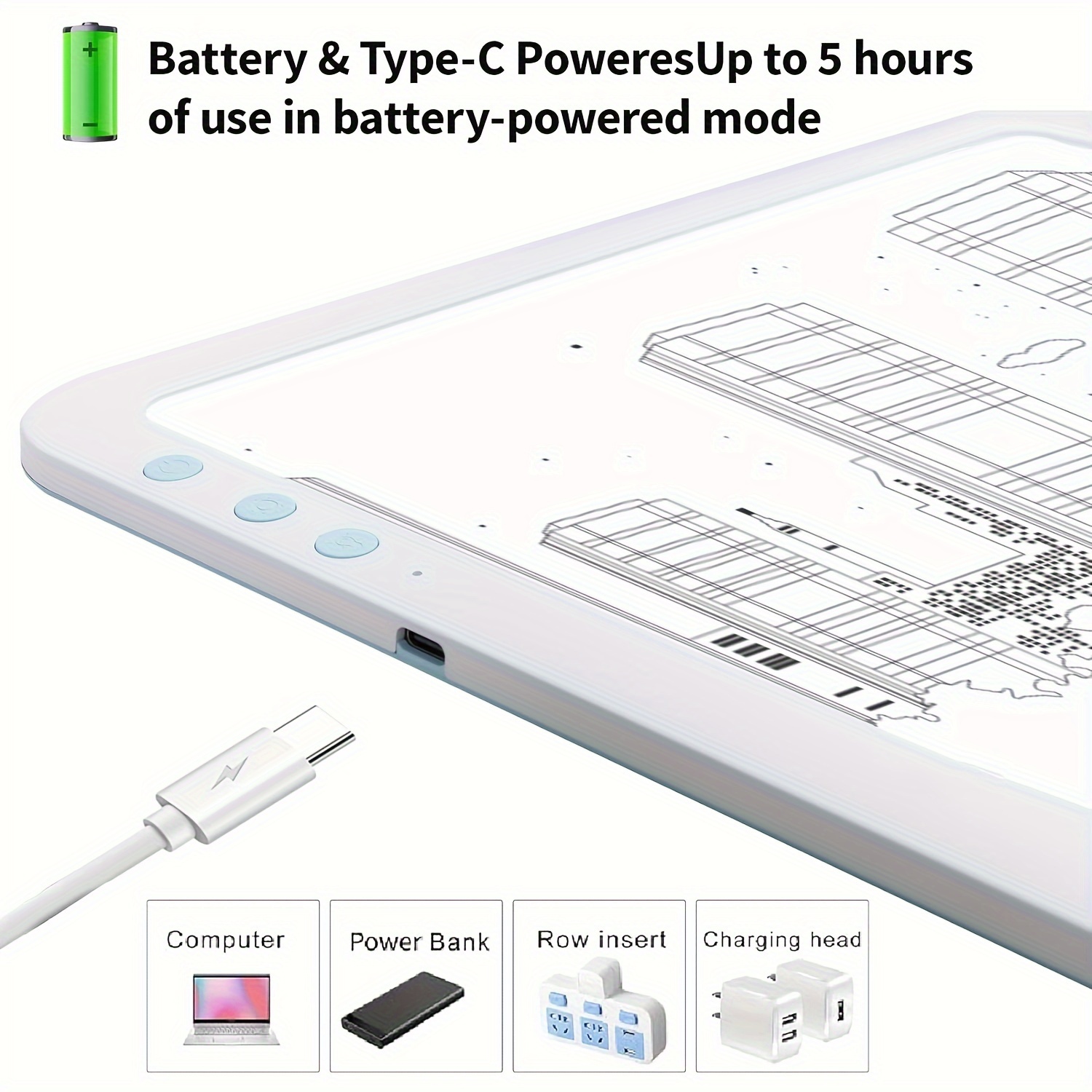 Diamond Painting Accessories IVyne Rechargeable A3 Light Pad For