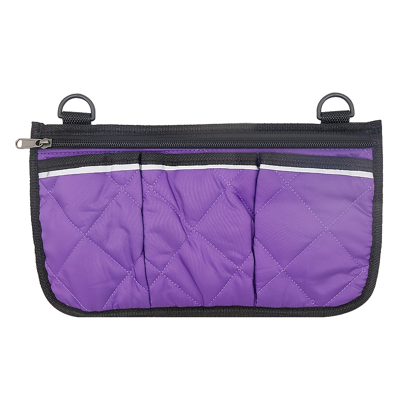 side storage bag with multiple pockets for wheelchair armrests suitable for hanging on  