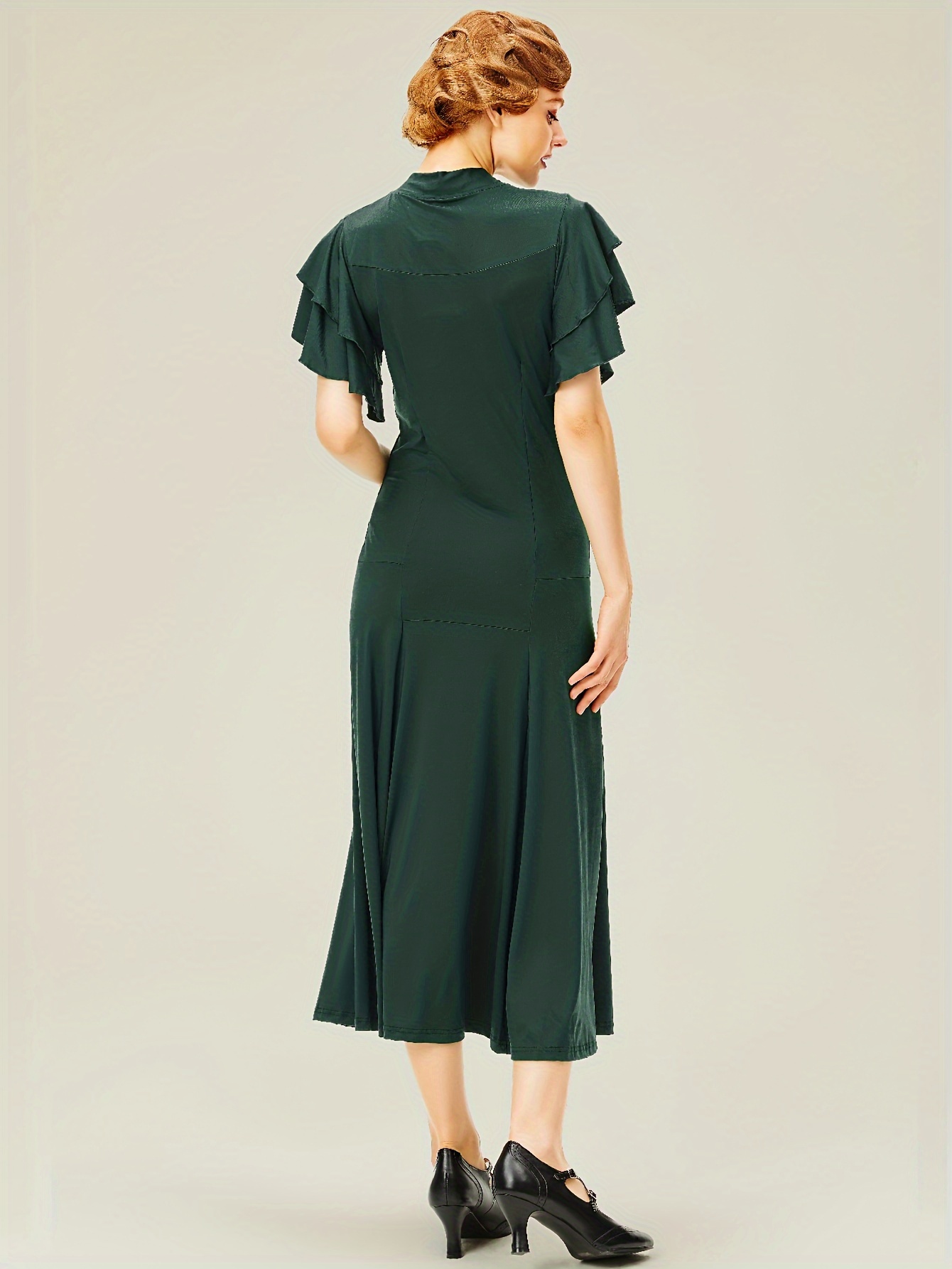womens vintage flapper dress 1920s ruffle cocktail party - Temu