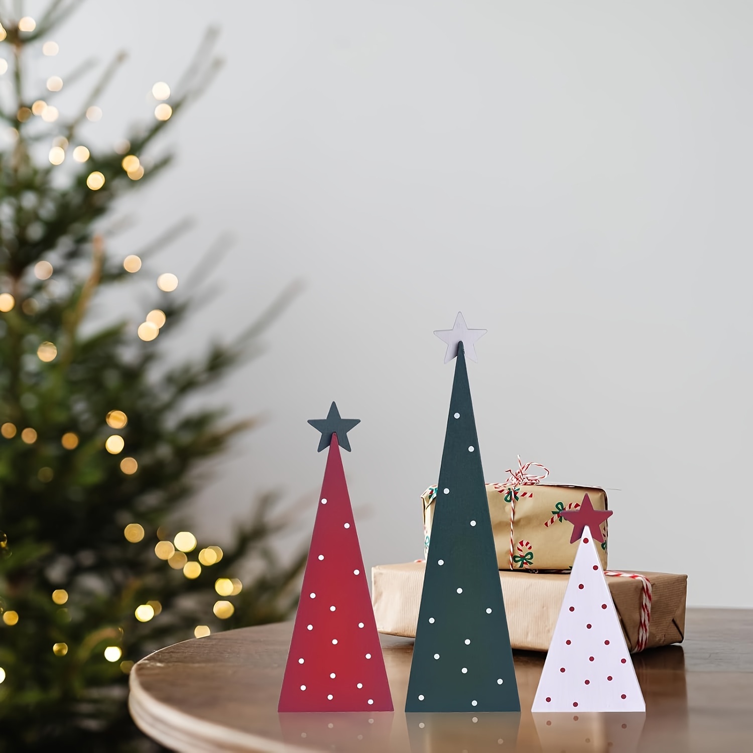 3 teiliges weihnachtsdekor set 3 größen