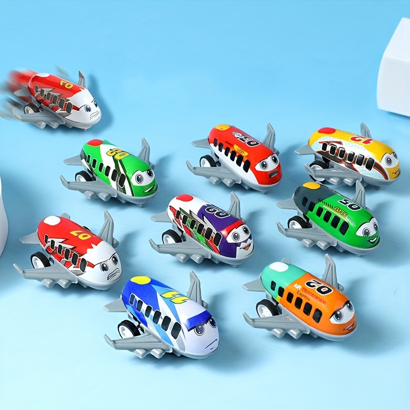 

15-piece Mini Metal Airplane Toys - Inertia-powered, Battery-free - Ideal For Party Favors & Gifts, All-season Fun