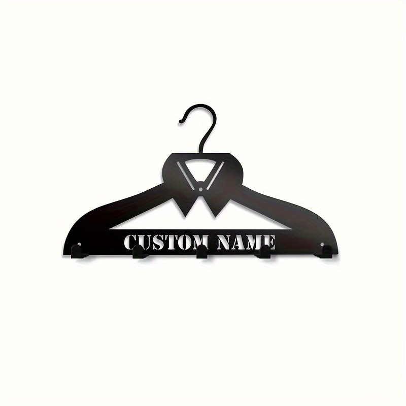 

Customizable Metal Wall Art Plaques - Elegant Home Decor Coat Rack, No Electricity Needed, Durable Powder Coated Finish