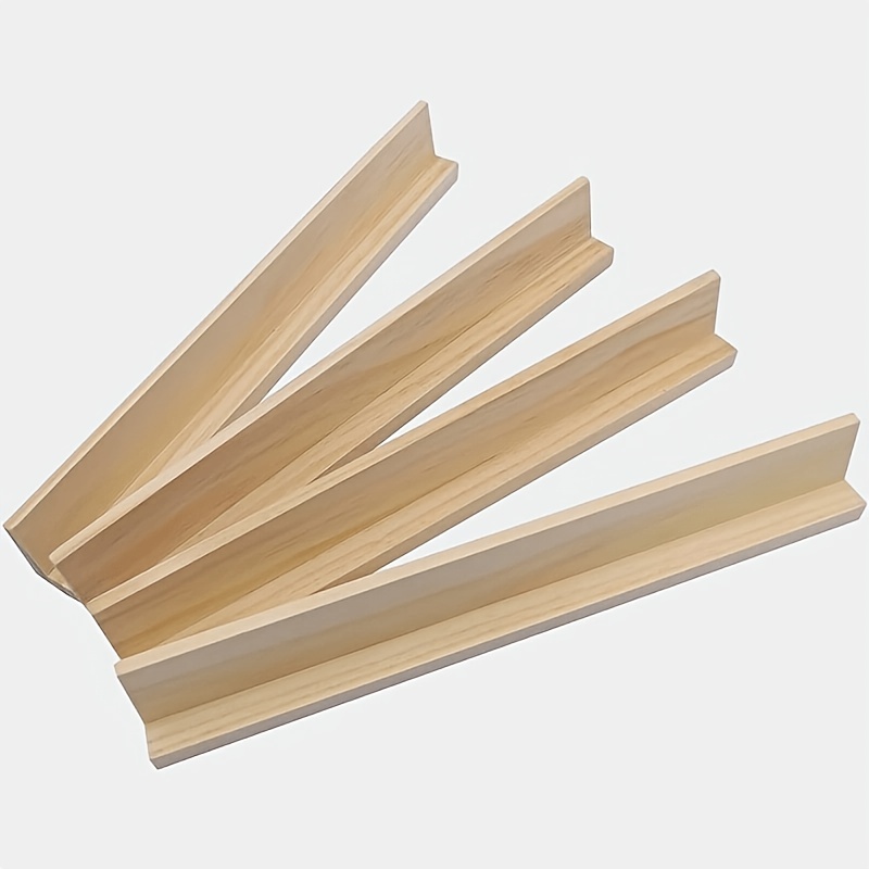 TEMU 4pcs Set Wooden Chessboard Tray Domino Rack Mahjong Card Special Wooden Rack