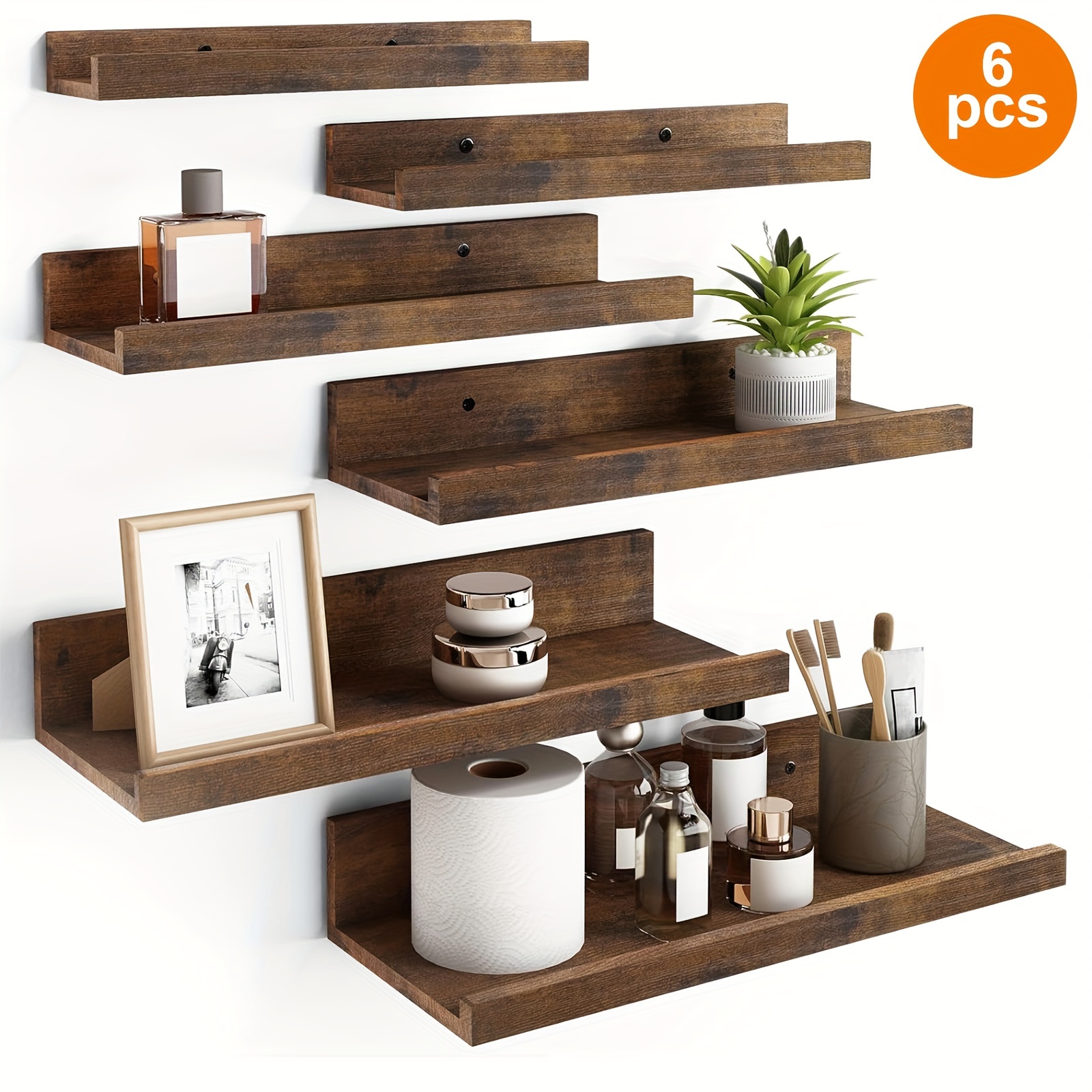 Wall Mounted Shelves 6 Different Sizes