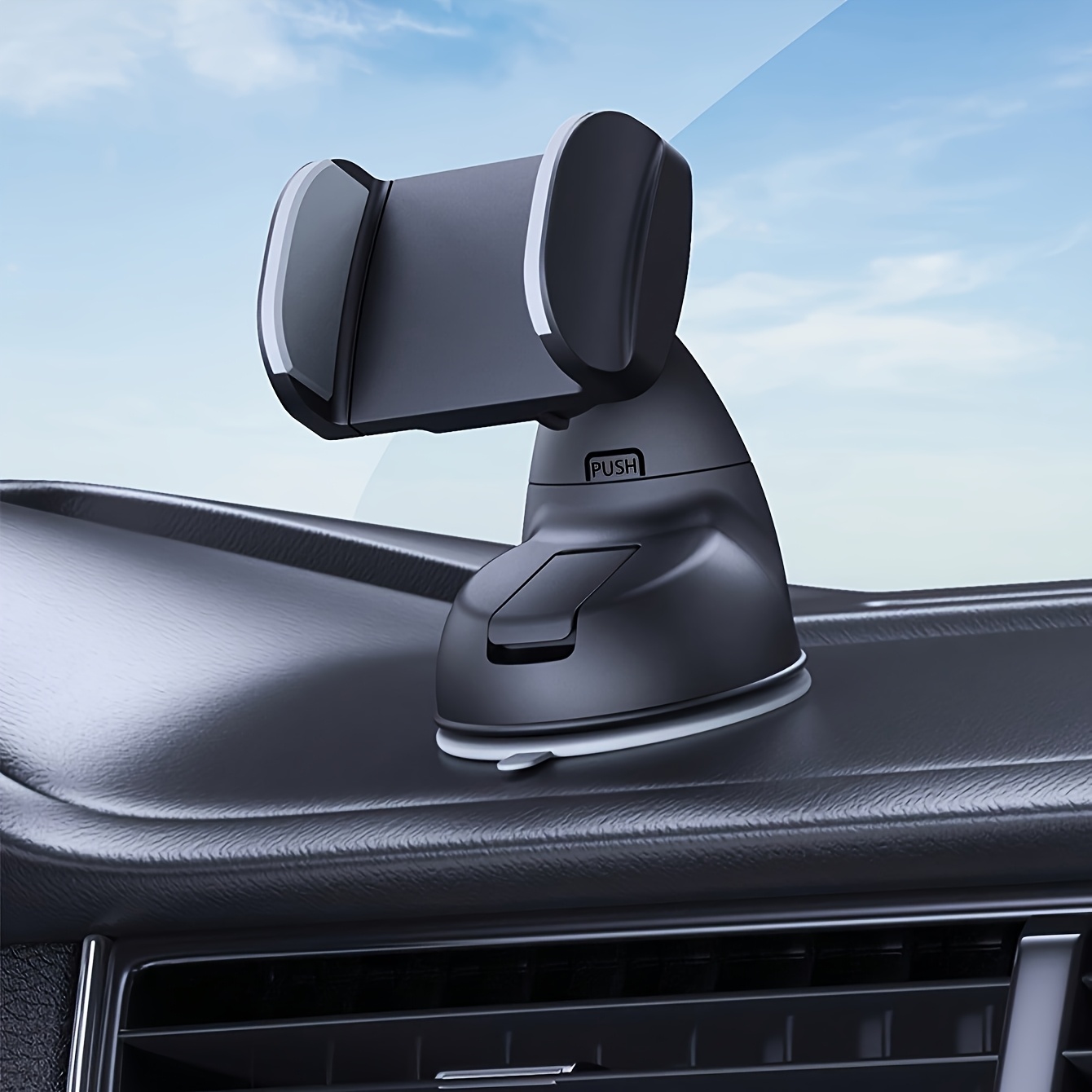 Car Phone Holder Dashboard 360-degree Rotation Center Console Tpu Suction Cup Navigation Bracket Portable One- And