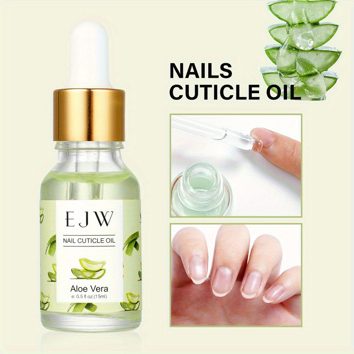 15ml/0.51oz EJW Aloe Nail & Cuticle Oil Suitable for Women - Hydrating  Formula for Soft, Healthy Nail Care, Cuticle, Nail Moisturizer, Daily Nail  Maintenance Oil