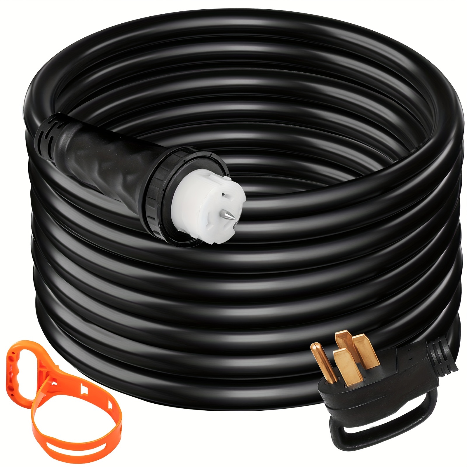 

Vevor 20ft 50 Amp Generator Extension Cord Stw 6/3 + 8/1 Generator Cord 125v 250v Cord N14-50p & Ss2-50r & Cs6364 Twist Lock Connectors