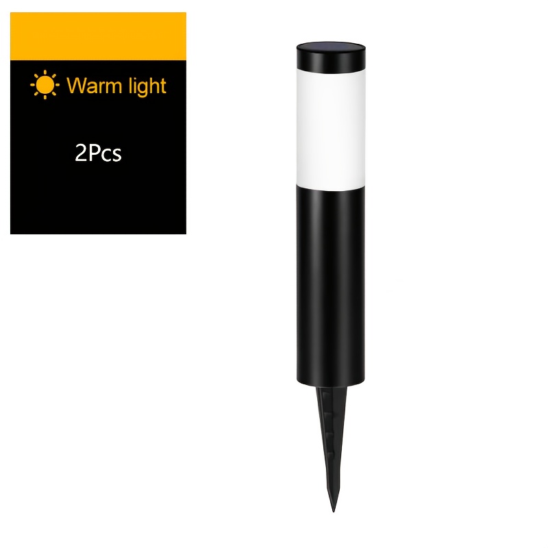 TEMU Solar Cylinder Lawn Light, Long Tube Led Outdoor Lighting, Solar Garden Decorative Landscape Light For Yard, Garden, Pathway, Lawn, Driveway,