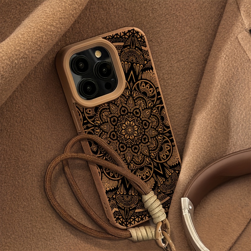 Phone Case: Lanyard Phone Case Suitable for iPhone 17 Pro Max/16/15/14/13/12/11 Textured, Creative&stylish for Men's and Women's Handy High-quality Anti-slip Anti-fingerprint Protective Cover, Festival Gifts for Couple Friends Familly Yourself