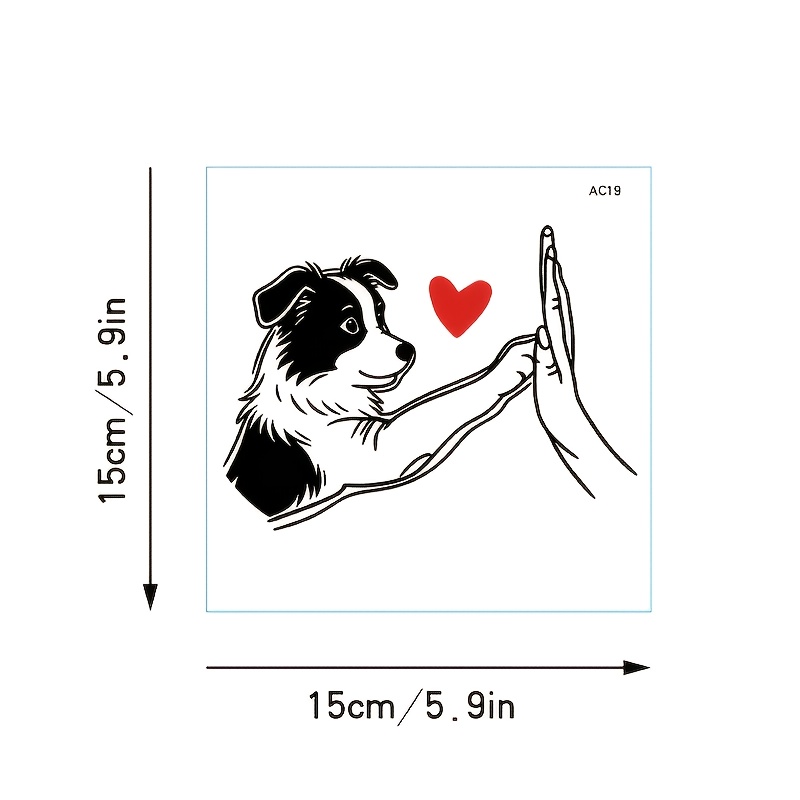 Image of 2d-stickers Dog Lovers' Joy - Transparent Vinyl Car Stickers - Puppy And Boxing Design - Perfect Gift For Dog Owners, Durable And Waterproof
