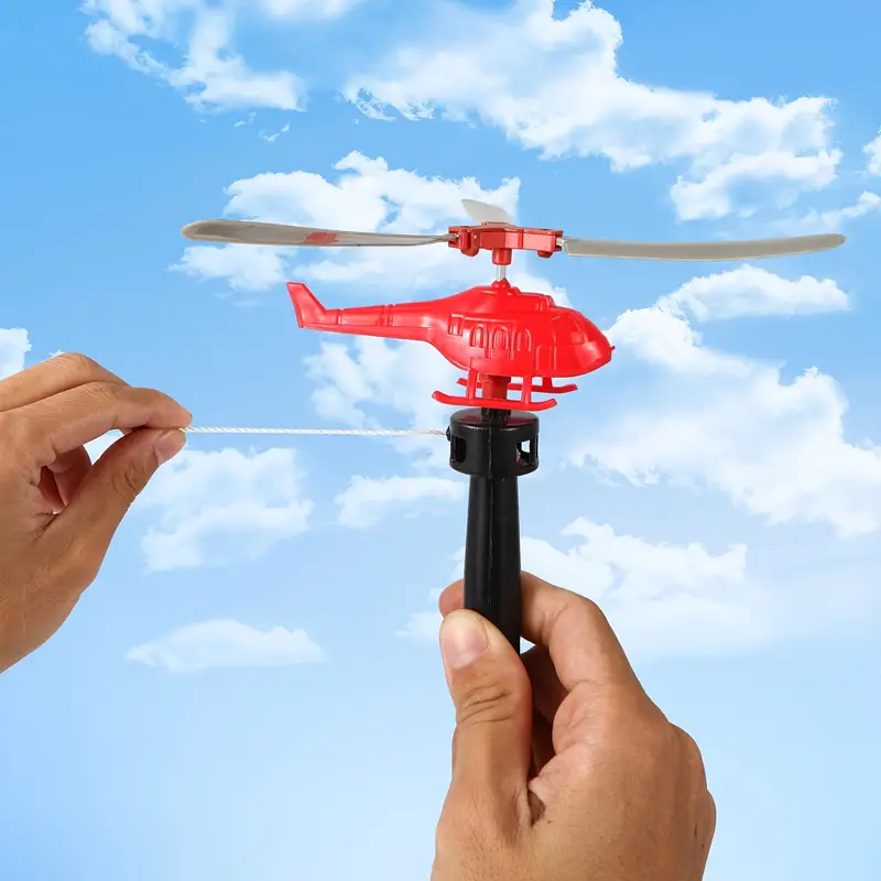 10pcs multicolor pull string helicopter toys durable plastic rotating propeller helicopters with elastic strings for outdoor flying kids party favors classroom prizes for boys girls toy helicopters simple helicopter design easy flyable design childrens gifts school rewards details 4