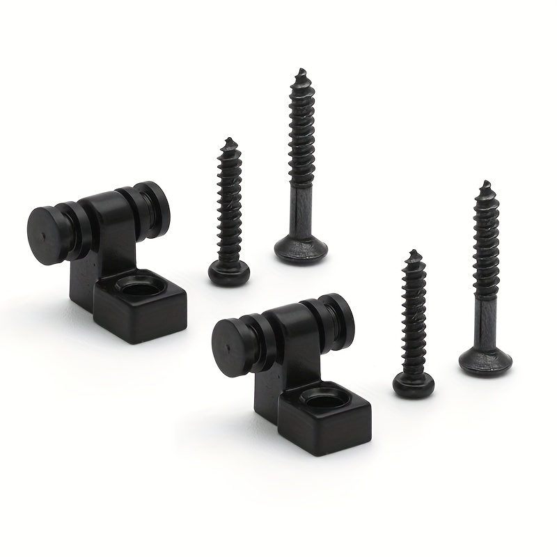 TEMU 1- Electric Guitar Roller String Retainers With Of Mounting Screws Multiple Colors Available Roller String Tree Retainer