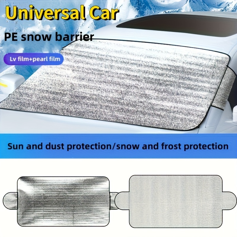 

1pc Car Glass Snow Shield, Car Sun Visor Front Windshield, Car Snow Shield And Sun Visor, 150cm/59in * 70cm/27.56in
