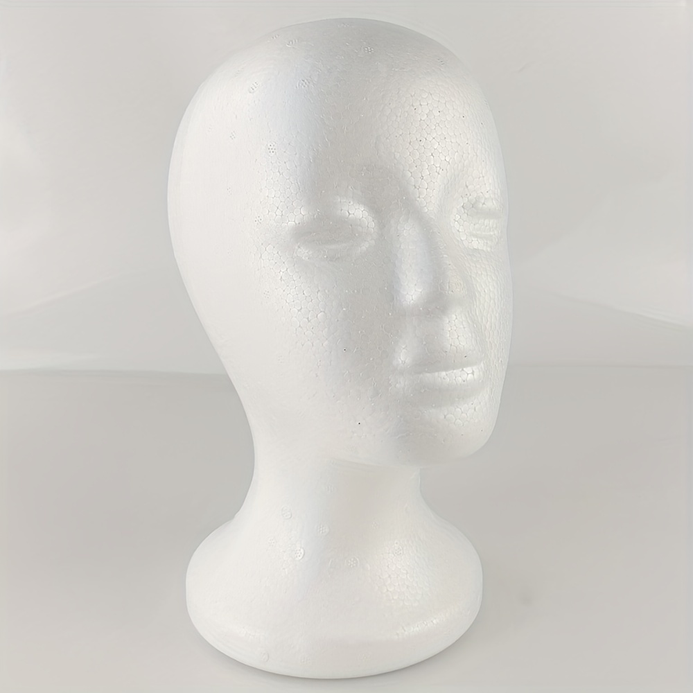 

Unisex Foam Mannequin Head For Wig Styling And Display - Perfect For Hairdressing Practice & Salon Use