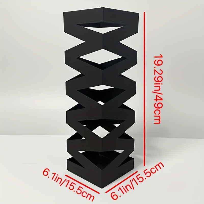 Image of Heavy-duty Iron Umbrella Stand With Spiral Umbrella Holder - Sturdy Base Suitable For Entryway, , Office - Modern & Traditional Rack For Home, Hotel, Commercial Use - Durable Umbrella Display Stand