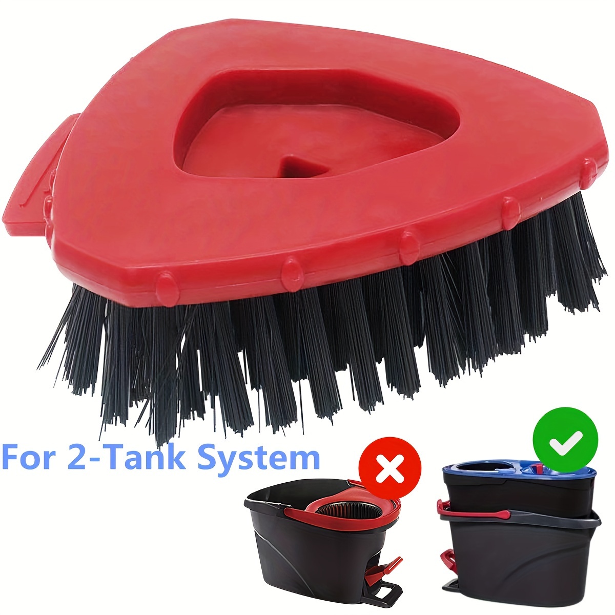 

1pc Spin Mop Head Base Scrub Mop Brush Head Replacement For /viledo Spin Mop 2 , Shower Floor Scrubber, Hard Cleaning Brush For Bathroom Kitchen Wall Tile