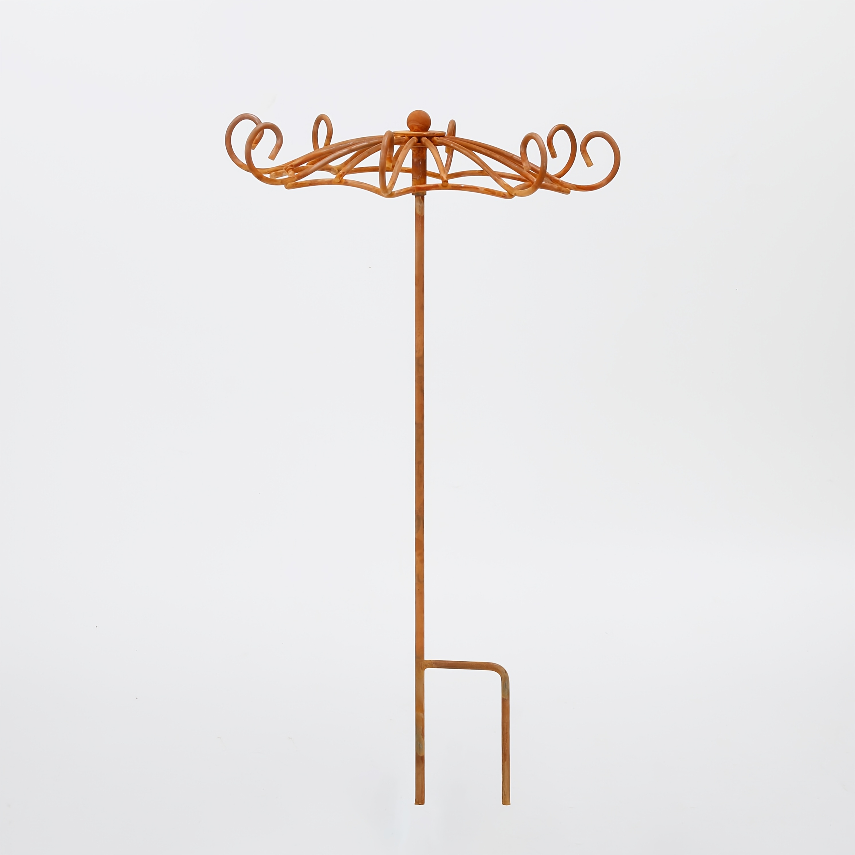 TEMU 1 support à fleurs en métal de parapluie pour jardin, support de plantes rustique vintage, convient aux plantes grimpantes, roses, et lierre,