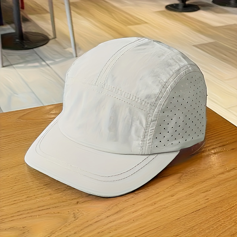 E-shop 1 Stück Herren 2025 Schnelltrocknende Atmungsaktive Baseballkappe, Modische Vielseitige Outdoor-Campingmütze, Verstellbare Unisex Outdoor Washed