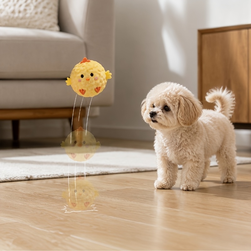 4 Random Styles of Pet Interactive Bouncing Sound Toy Balls