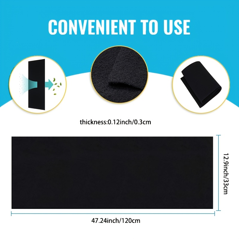 TEMU 1 Large Activated Filter Pad, Suitable For Air Conditioners, Purifiers, Vents, Stoves, Dehumidifiers, Range Hoods, Compost Bins, Pet Supplies,