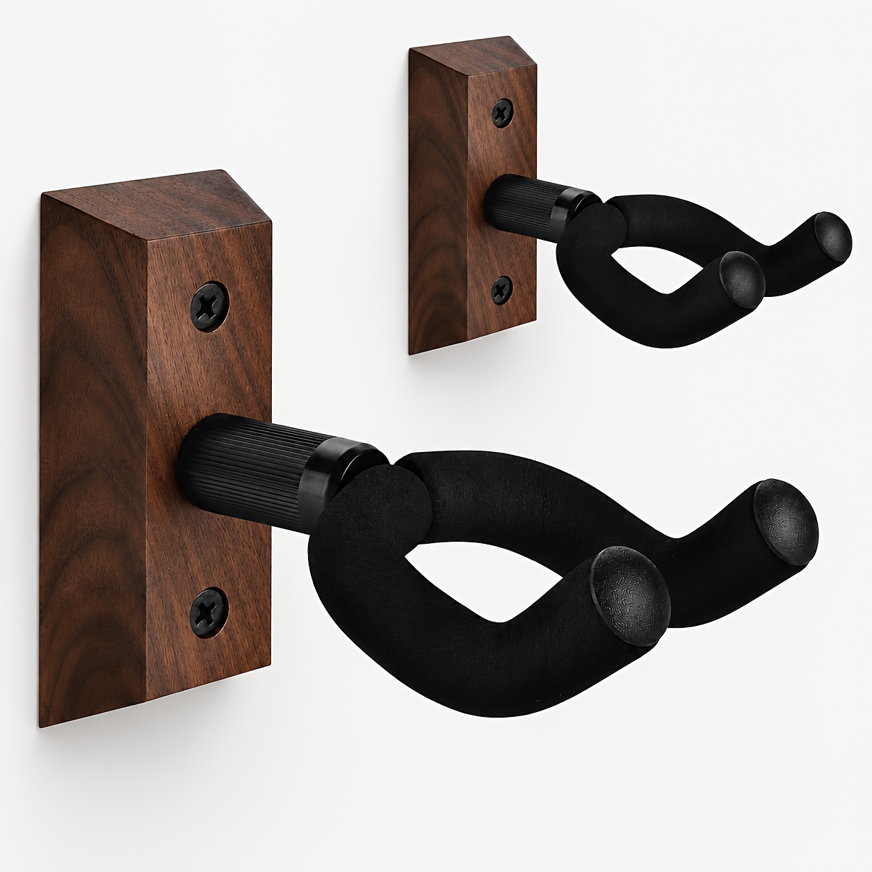 TEMU Crochets de guitare en noir disponibles en 1, 2, 3 ou 4 pièces. Le support de guitare mural réglable de U est facile à installer et convient aux