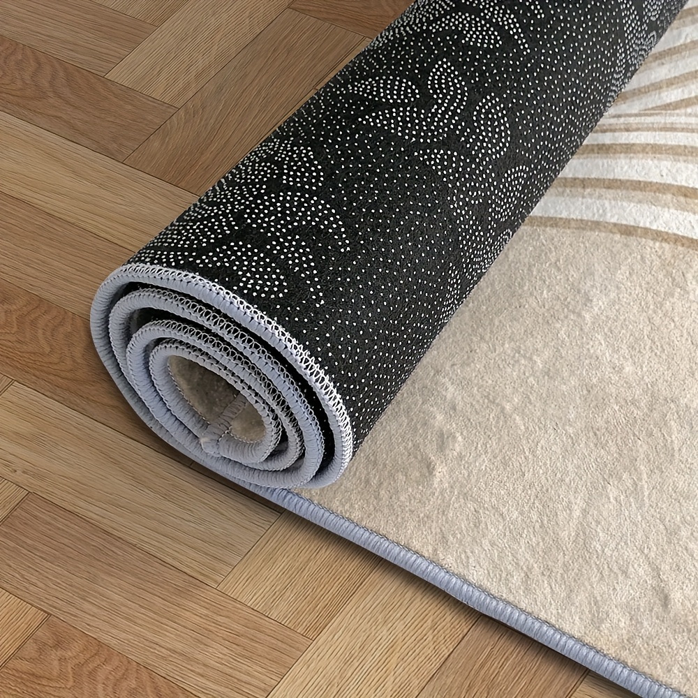 [ Goods] Velvet 850 G/M² High-End Design Nordic Light Luxury Geometric Pattern Fashion Mat Charming Flower Fluffy Thick Low Pile Point Plastic Washable Bottom Soft Large Area Mat Suitable for Bedroom And Living Room Indoor And Outdoor Decorative Flo