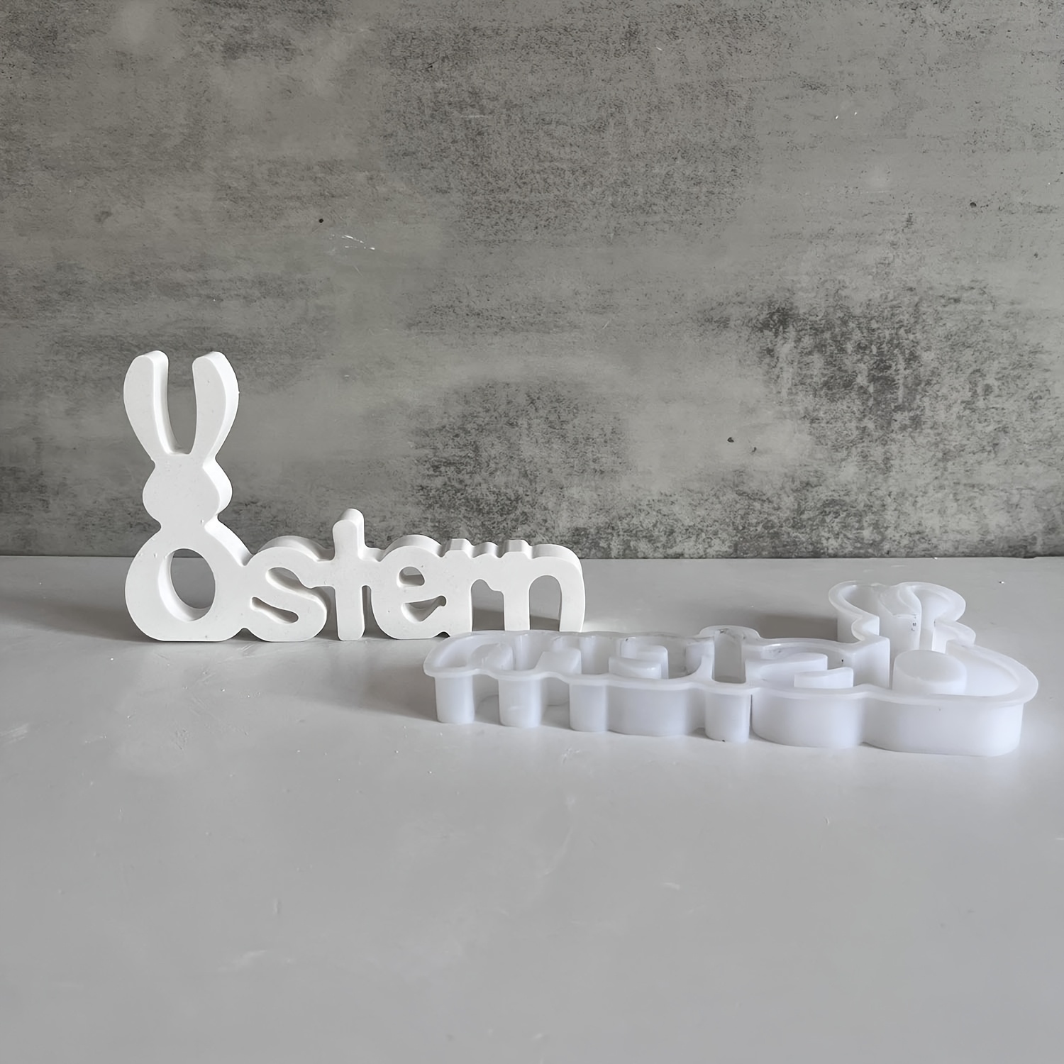 

Easter Letter Ornaments Silicone Molds Diy Handmade Rabbit Decorations English Letter Cement Plaster Ornaments Silicone Molds Epoxy Resin Molds