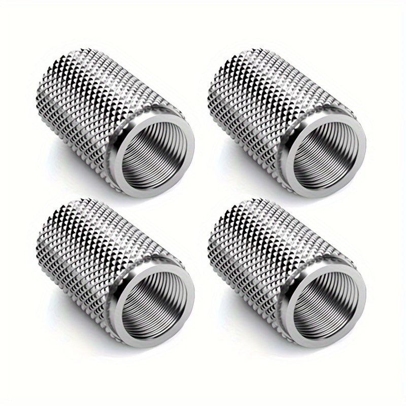 4pcs Aluminum Tire Air Valve Stem Caps , Stem Covers, Corrosion Resistant , Universal Stem Covers For Cars Trucks Motorcycles Suv And Bike