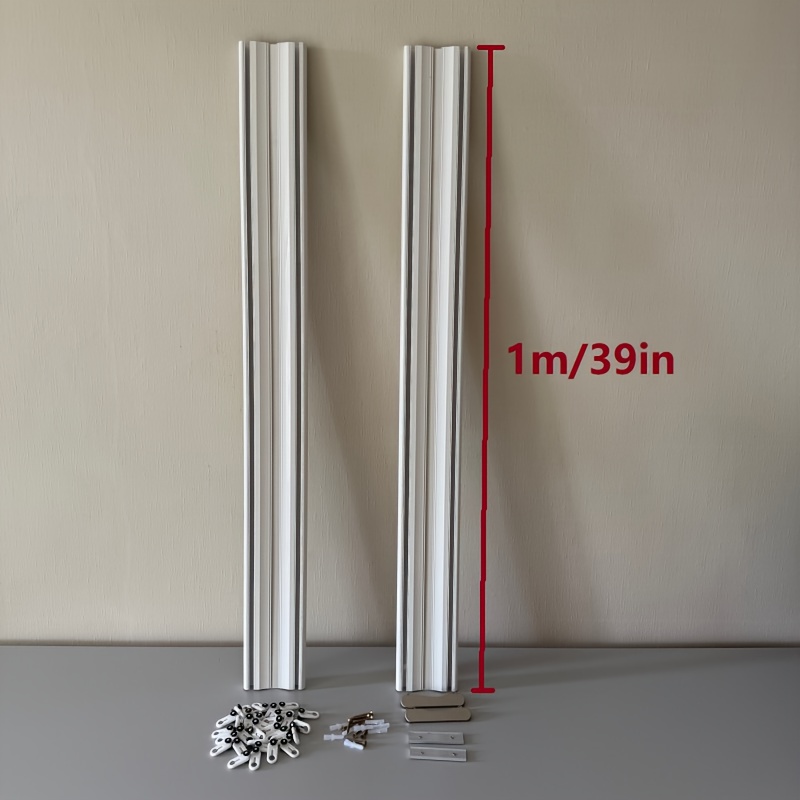 TEMU Aluminum Alloy Curtain - Silent Glide Rails, Sold Separately With Light Blocking/corner-connector Accessory â