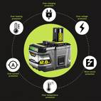 1 2 4pack 12 0ah 18v p109 replacement battery for ryobi 18v battery high capacity 18v lithium p104 p105 p106 p108 p107 p109 for ryobi cordless power tools