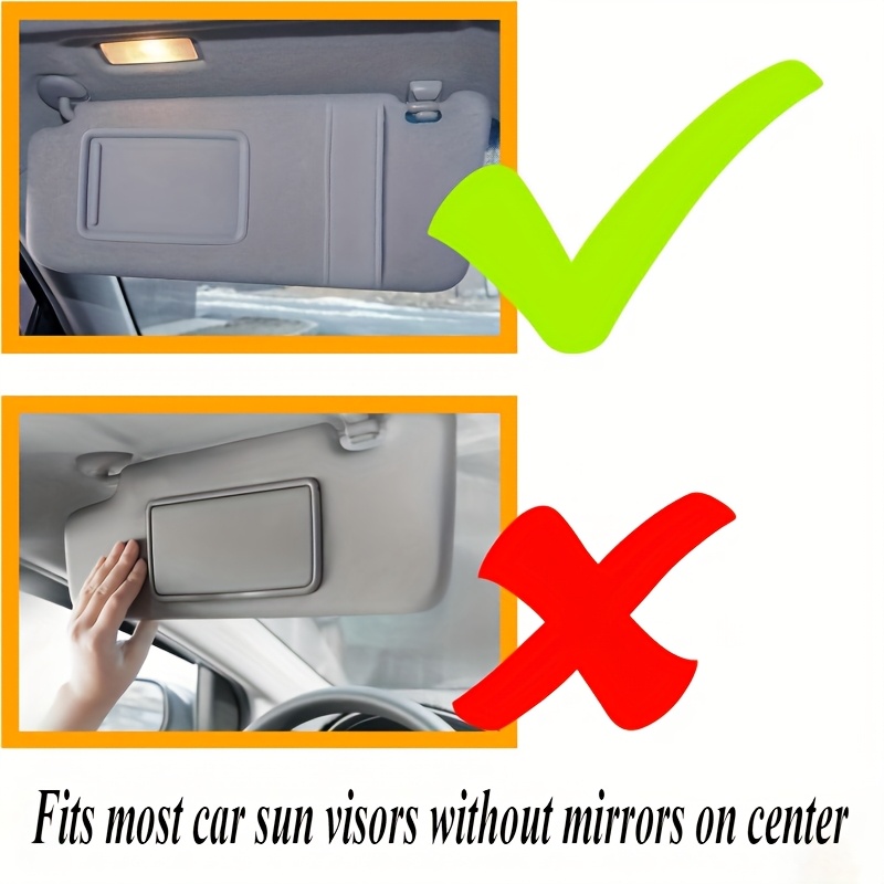 2 pack car sun visor with anti glare uv   in 1 day night windshield visor durable pp material roll   for   visibility   sun visor for car vehicle interior accessory sleek vehicle accessory flexible sun visor Product details 0