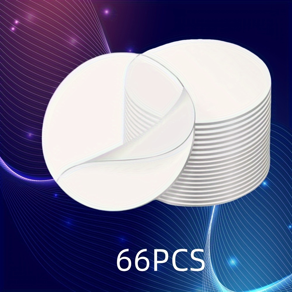 TEMU 66pcs Ultra-strong Double-sided Sticky Pads - -free, Adhesive Tapes For Damage-free Wall Hangings, Perfect For Home And Car Decor - No Punching