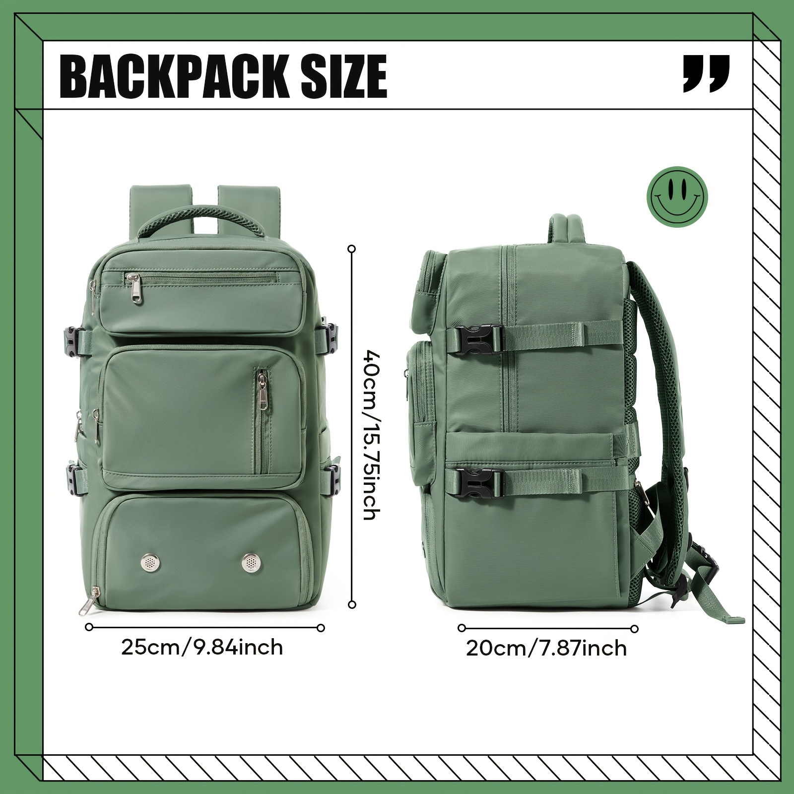 ryanair approved airplane travel backpack large Temu Greece